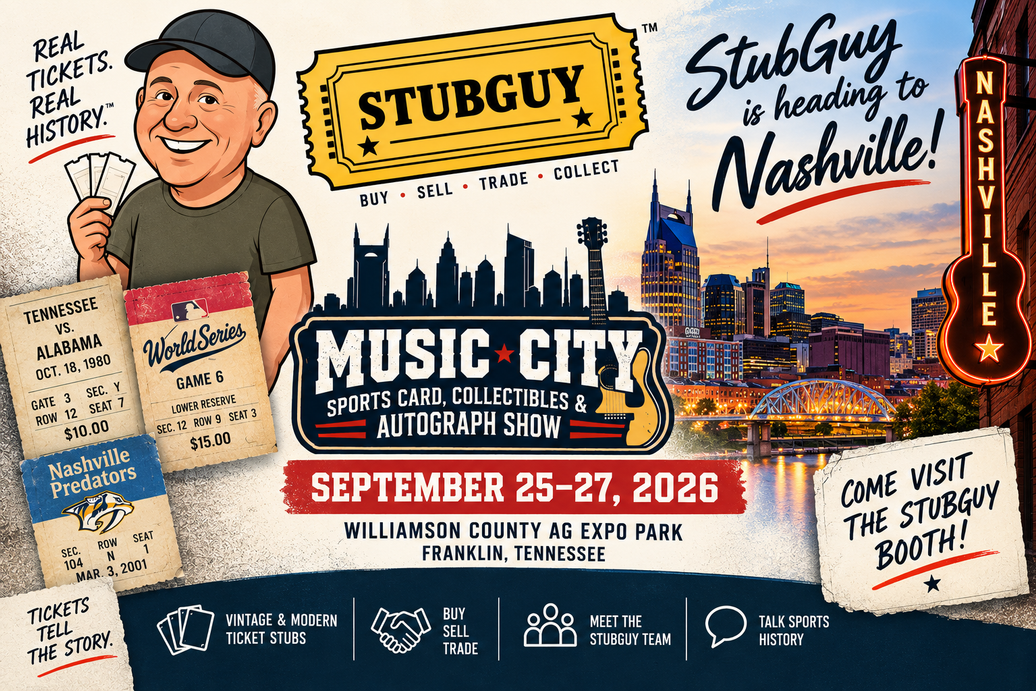 StubGuy Is Heading to the Music City Autograph Show!