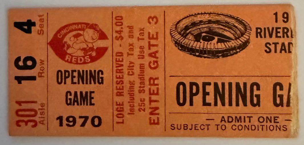 June 30, 1970, Opening Game, Riverfront Stadium, Cincinnati