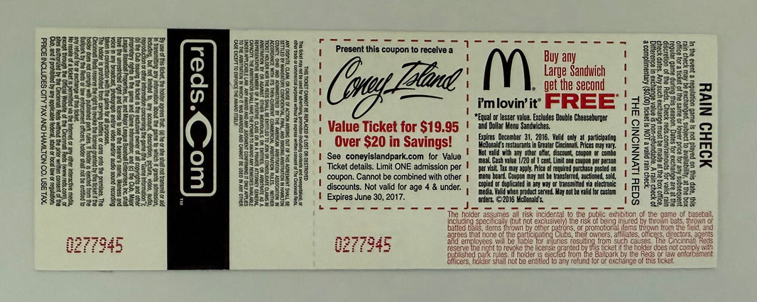 April 4, 2016, Cincinnati Reds Opening Day