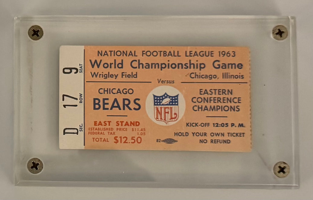 1963 NFL Championship, Bears versus NY Giants