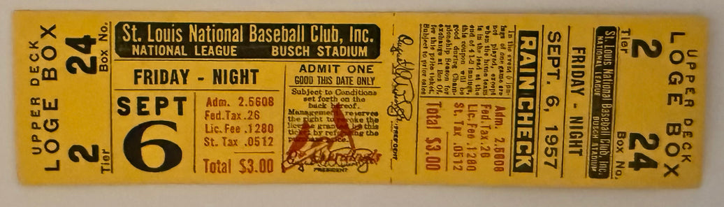 September 6, 1957, Frank Robinson Home Run Number 25
