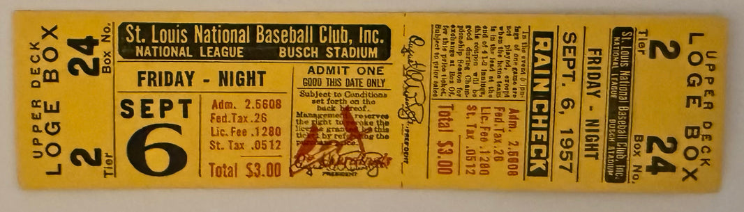 September 6, 1957, Frank Robinson Home Run Number 25