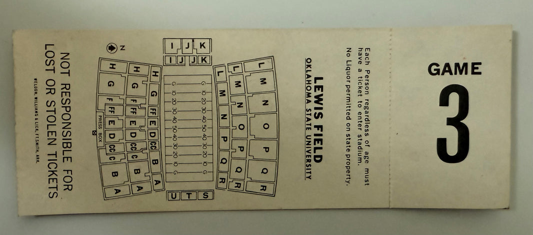 1977 Kansas State versus Oklahoma State, October 15, 1977