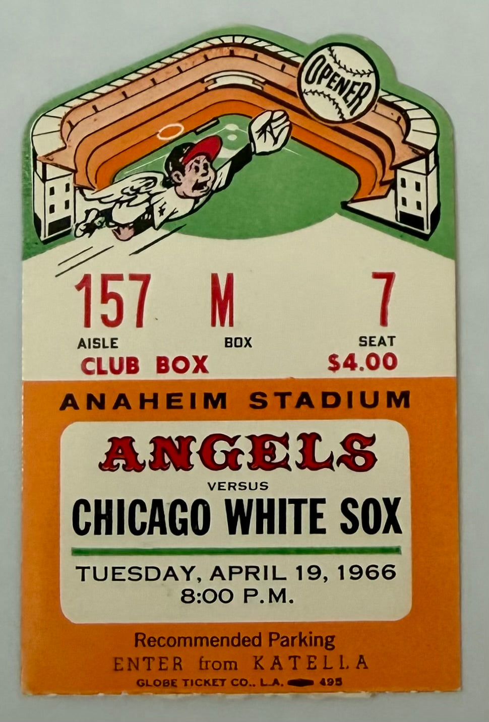 April 19, 1966, First Game at Anaheim Stadium, Opening Day 1966