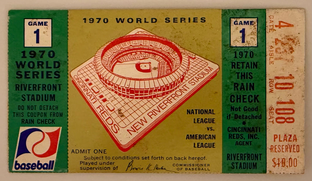 1970 World Series Game 1, Reds versus Orioles, Condition