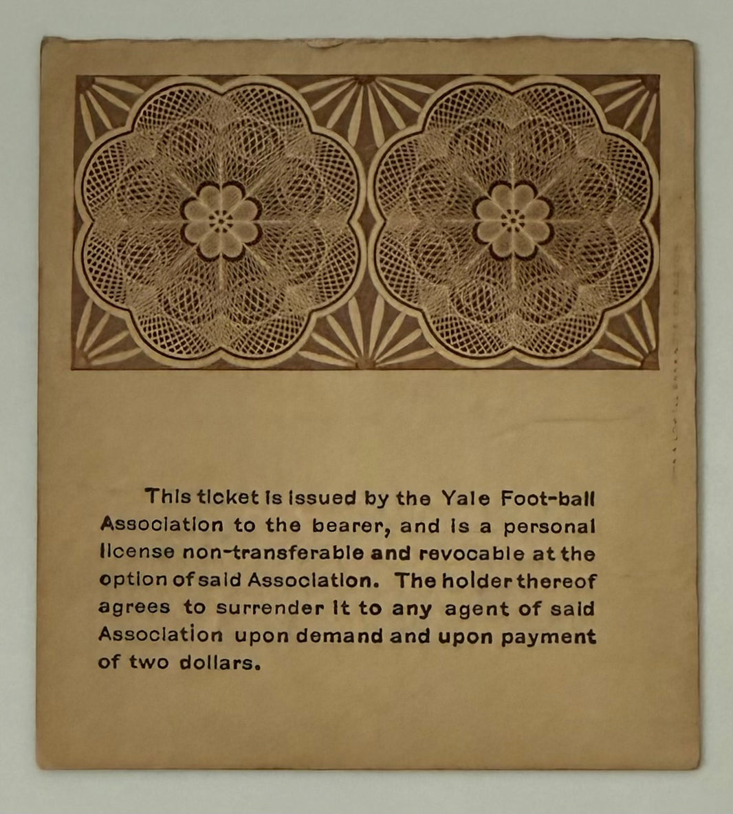 1911 Princeton VS. Yale, November 18, 1911