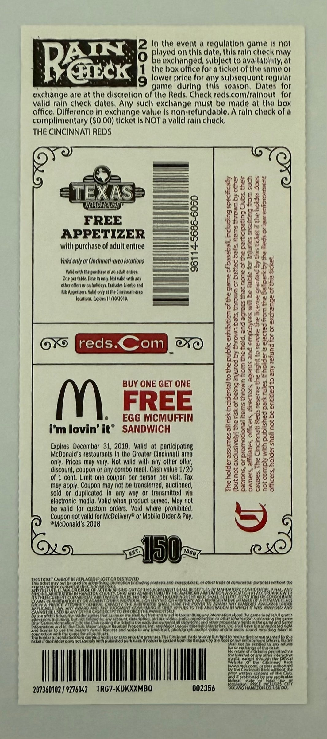 September 26, 2019, Marty Brennaman Day at Great American Ballpark