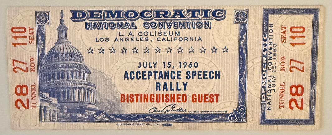 July 15, 1960, Democratic National Convention Acceptance Speech, JFK, The New Frontier Speech