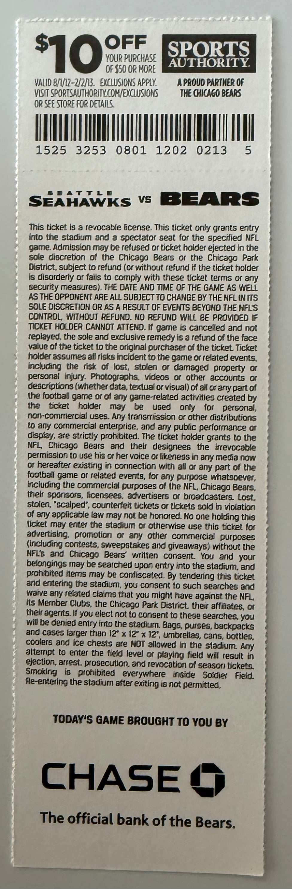 12/2/2012 - Brian Urlacher Final Game, Chicago Bears