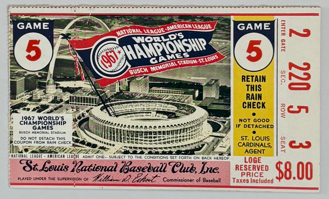1967 World Series, Game Five, St. Louis versus Boston
