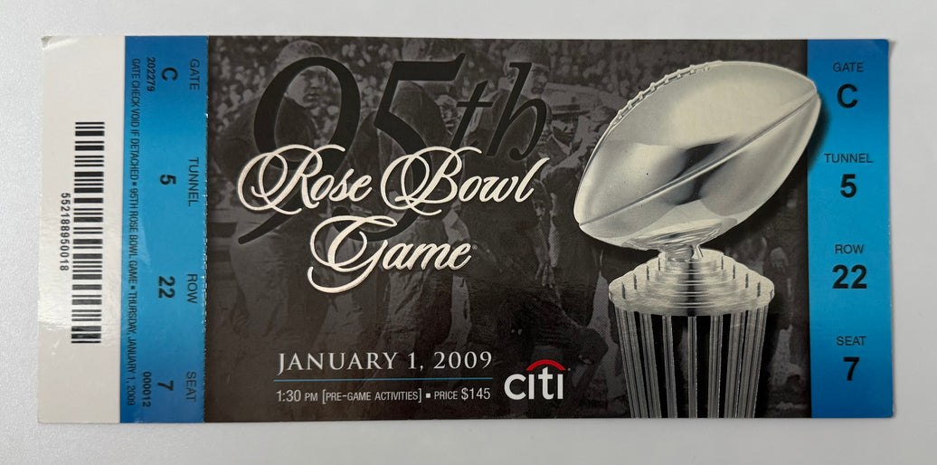 2009 95th Rose Bowl Game, Pasadena USC Trojans 38 - Penn State 24, January 1, 2009