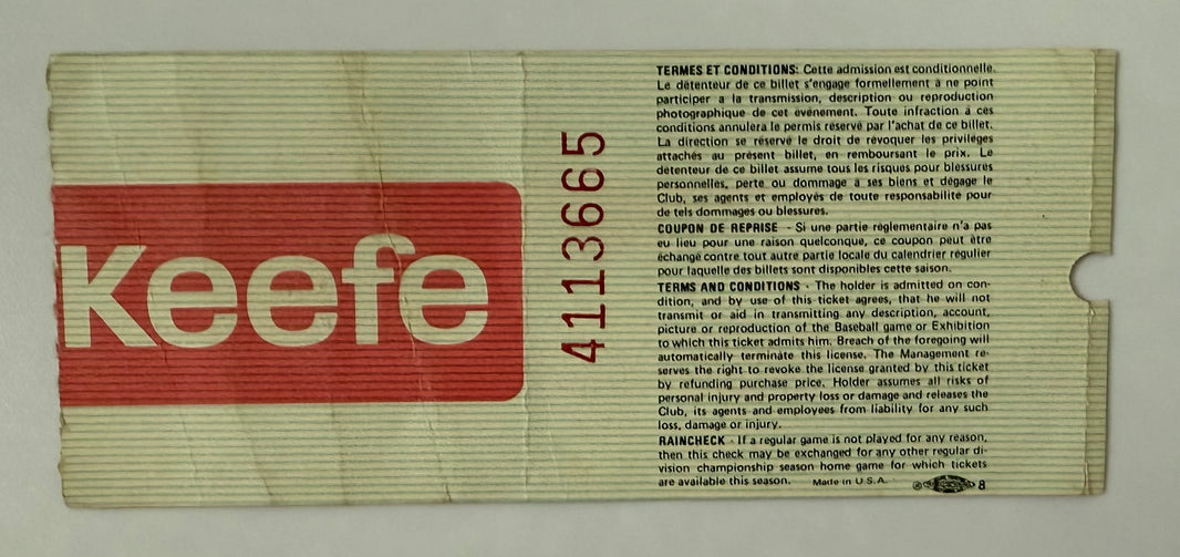1984 Pete Rose Achieves Milestone Hit #4000 In Montreal April 13, 1984