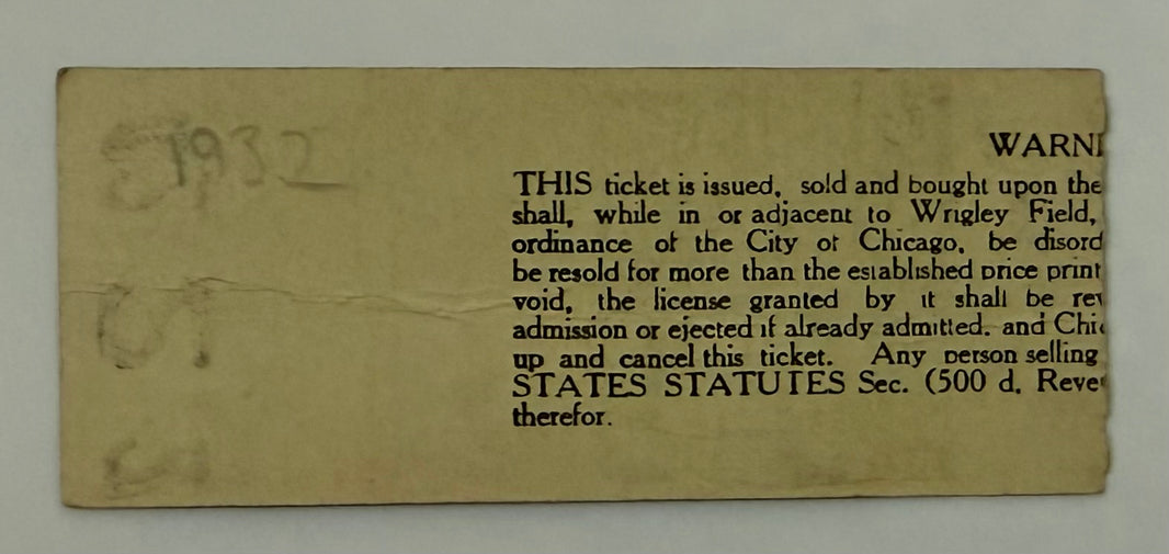 September 4, 1932, St. Louis Cardinals versus Chicago Cubs, Six Hall of Fame Players