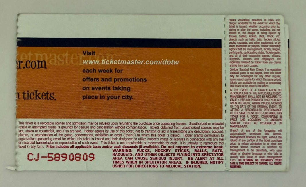 2001 U2 Elevation Tour in Anaheim, California, April 26, 2001