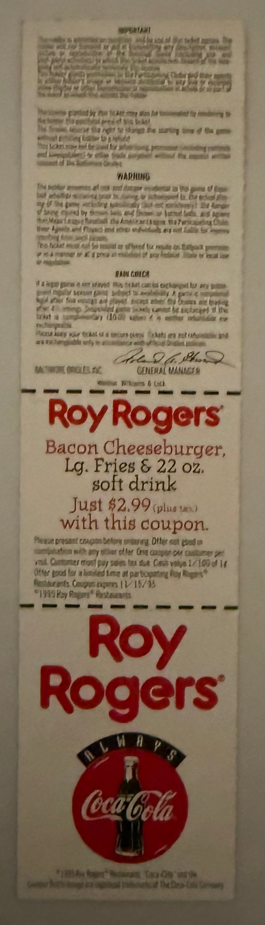 September 5, 1995, Cal Ripken Ties Lou Gehrig Consecutive Games Played