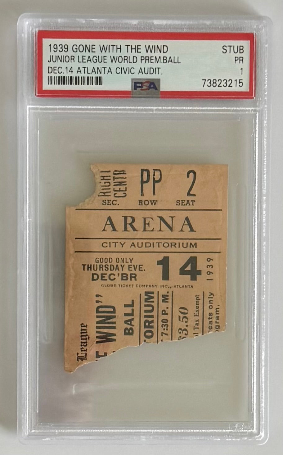 1939 Gone With the Wind Junior League World Premiere Ball, 12/14/1939, Atlanta Civic Auditorium, GWTW Opened to the Public 12/15/39