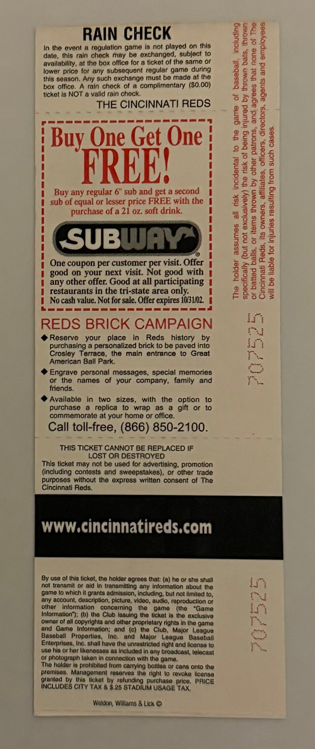 2002 Cincinnati Reds Final Game at Riverfront Stadium/Cinergy Field, September 22, 2002