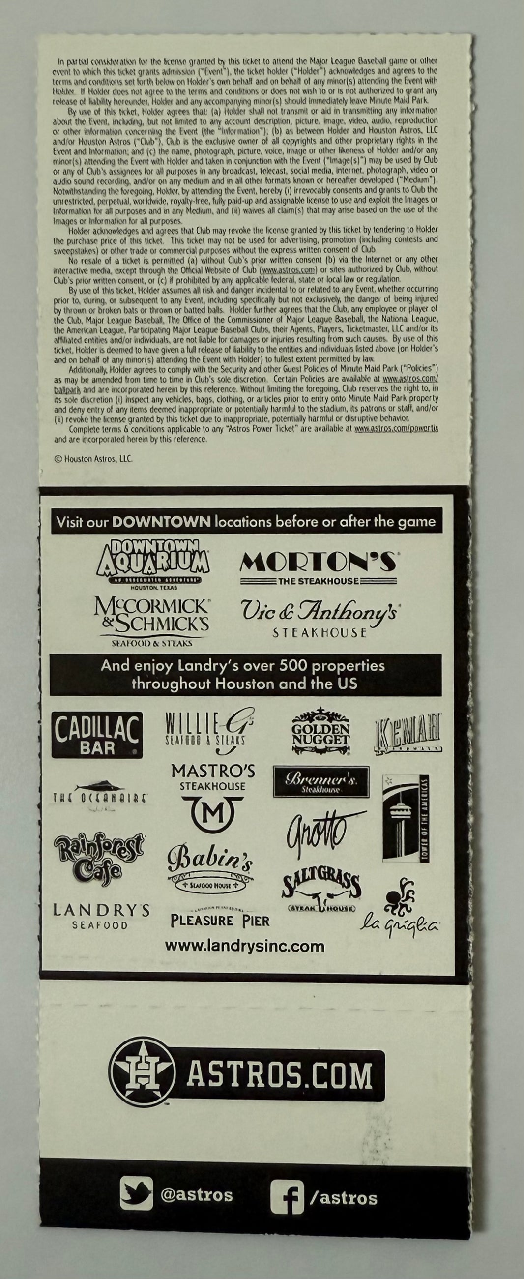 2015 Houston Astros Host Cleveland Indians at Minute Maid Park, 2015 Home Opener Game 1, 4/6/2015