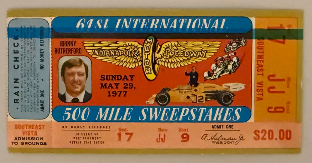 May 29, 1977, 61st Indianapolis 500