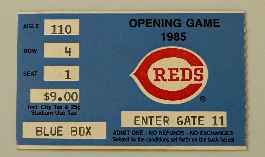 1985 Cincinnati Reds Opening Day Game