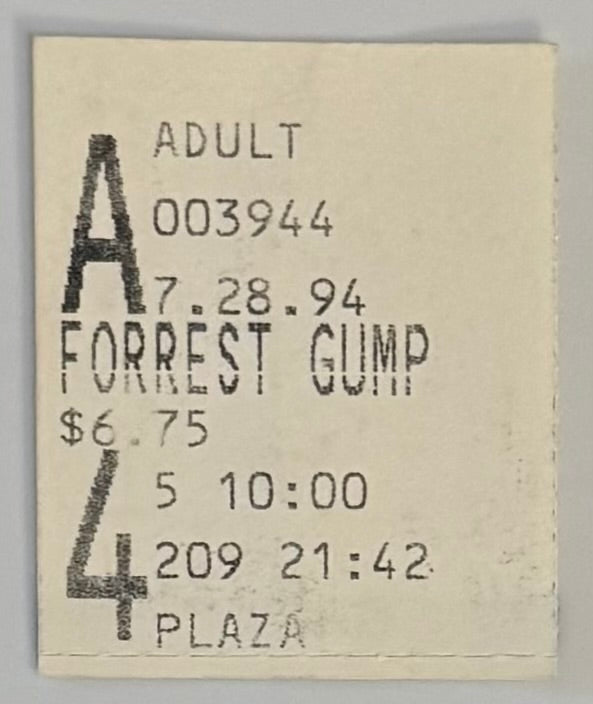 1994 Forrest Gump, July 28, 1994