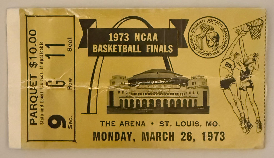 March 26, 1973, NCAA Final Four Championship, UCLA Versus Memphis State, Crease/Condition
