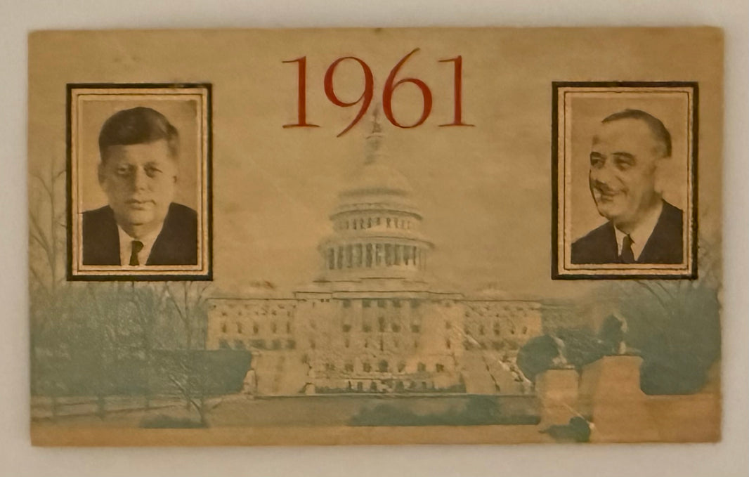 January 20, 1961, JFK Inauguration, Slight Crease, Fair Condition