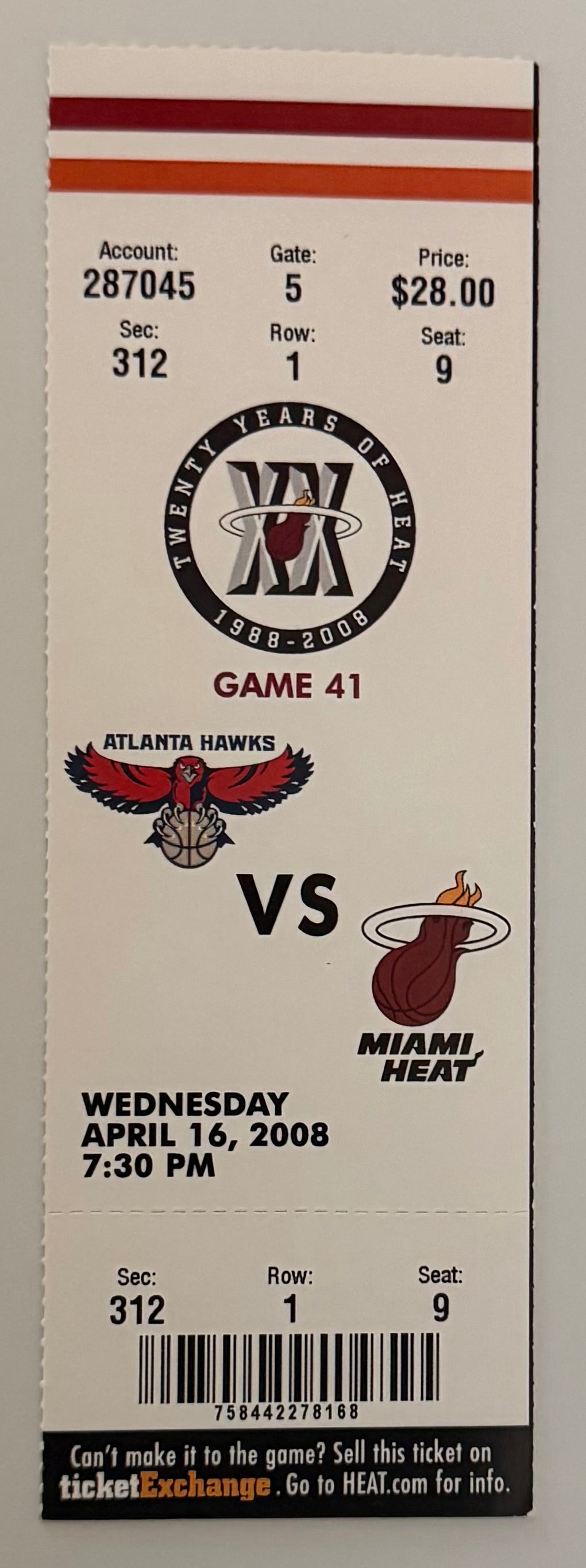 4/16/2008 Final Game Coached Pat Riley