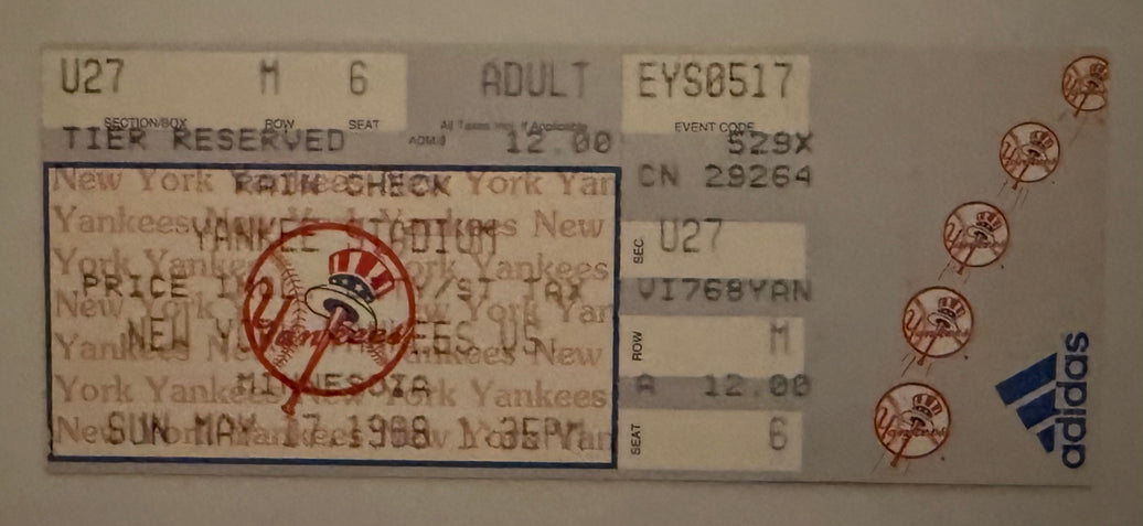 1998 David Wells Pitches Perfect Game for the Yankees, May 17 1998