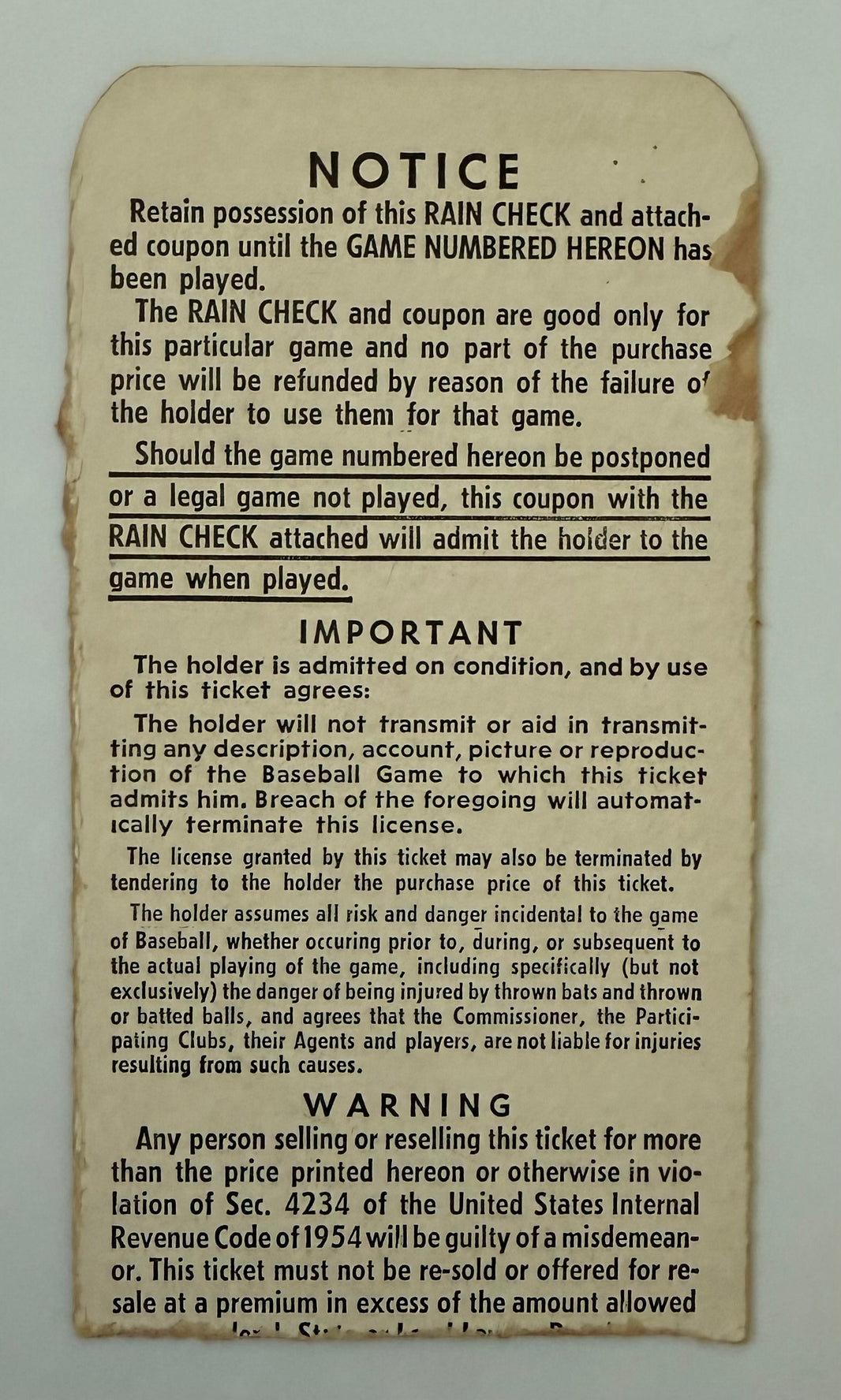 1961 Game 4 World Series Between the Yankees and Reds