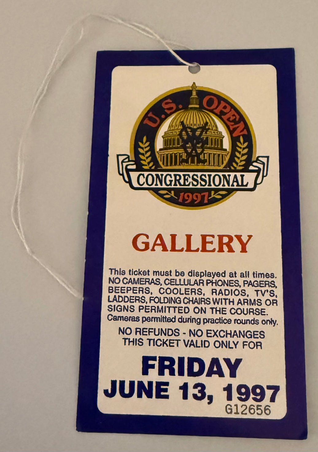 June 13, 1997, US Open Congressional Golf Tournament - Gallery