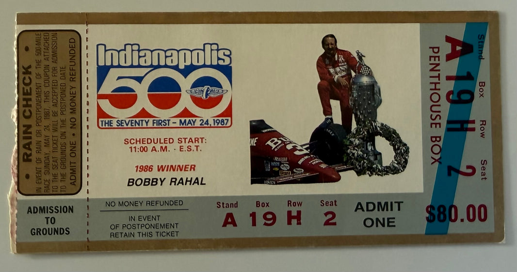 May 24, 1987, 71st Indianapolis 500