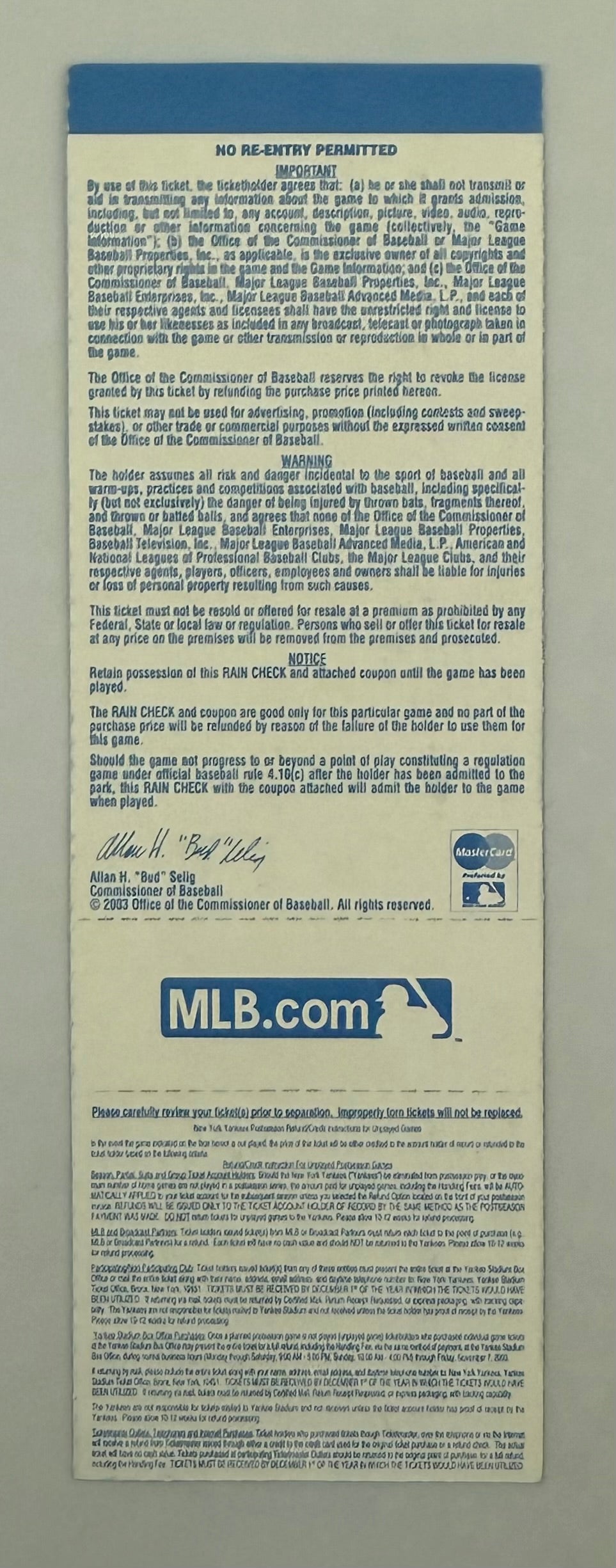 2003 ALDS Home Game Three, New York Yankees