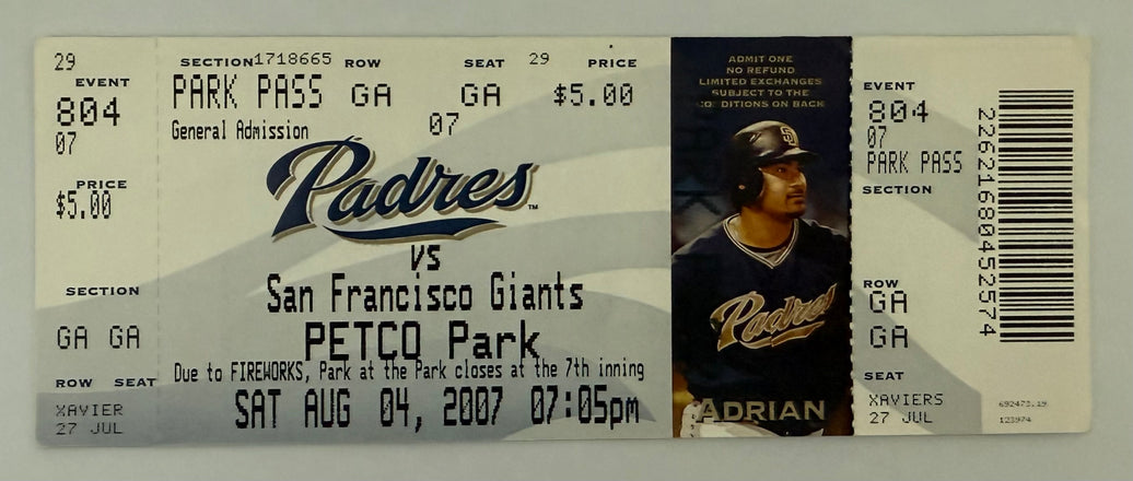 August 4, 2007, Barry Bonds Hits HR Number 755 to Tie Hank Aaron