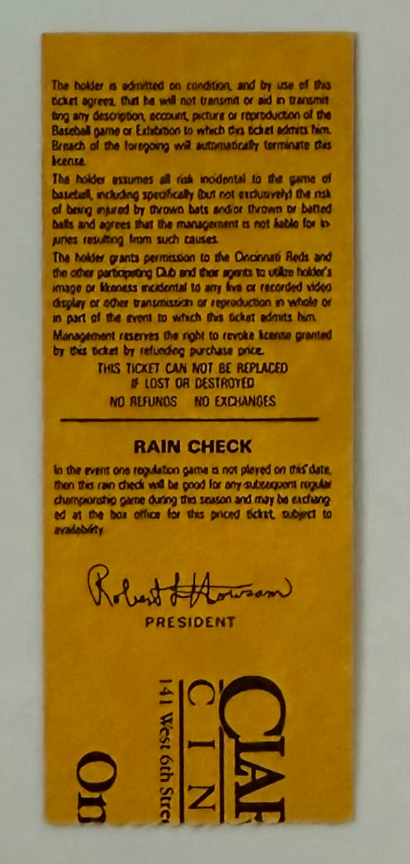 September 30, 1984, Pete Rose Passes Stan Musial NL Record in Doubles