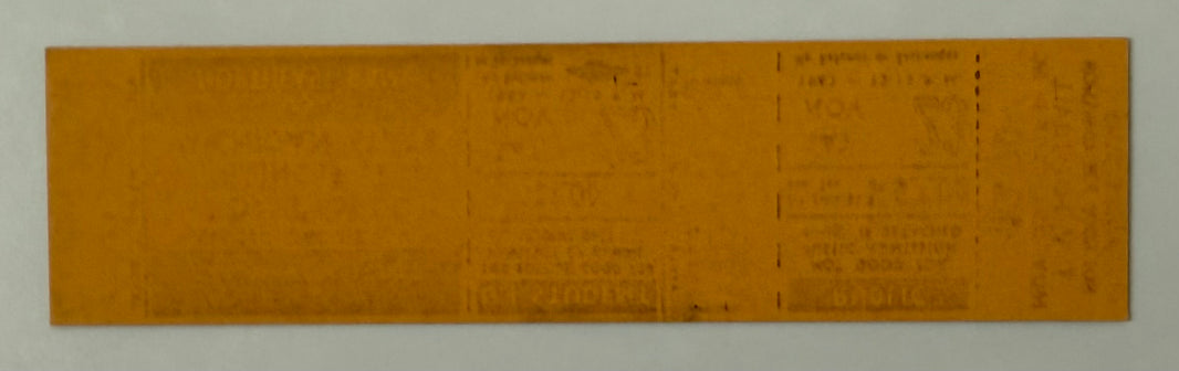 1963 CCTV Ticket to Scheduled Game Illinois versus Michigan State, Kennedy Assassination Weekend, November 23, 1963