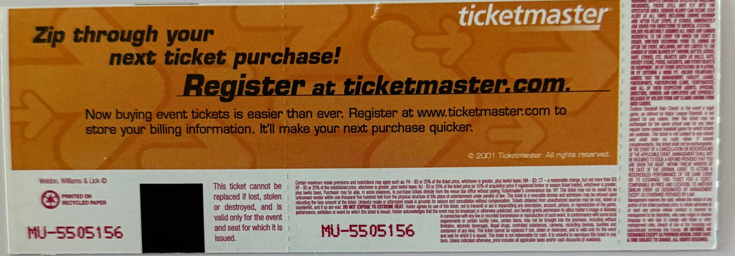 May 12, 2003, CM Punk First WWE Match Debut Full Ticket - Dark Match Victory