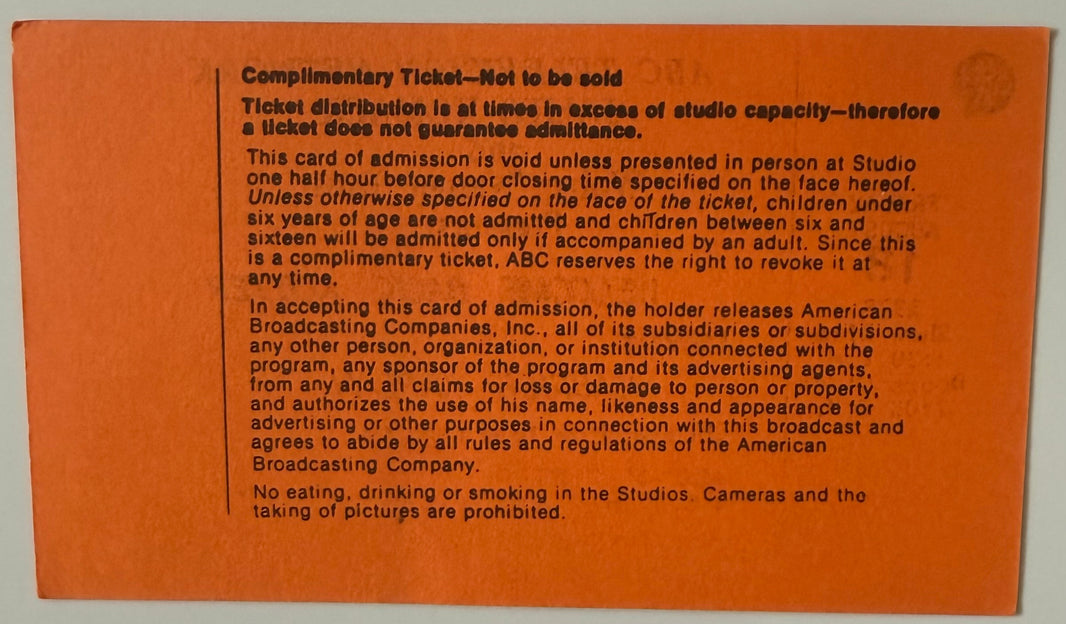 August 18, 1978, Welcome Back Kotter Show Taping