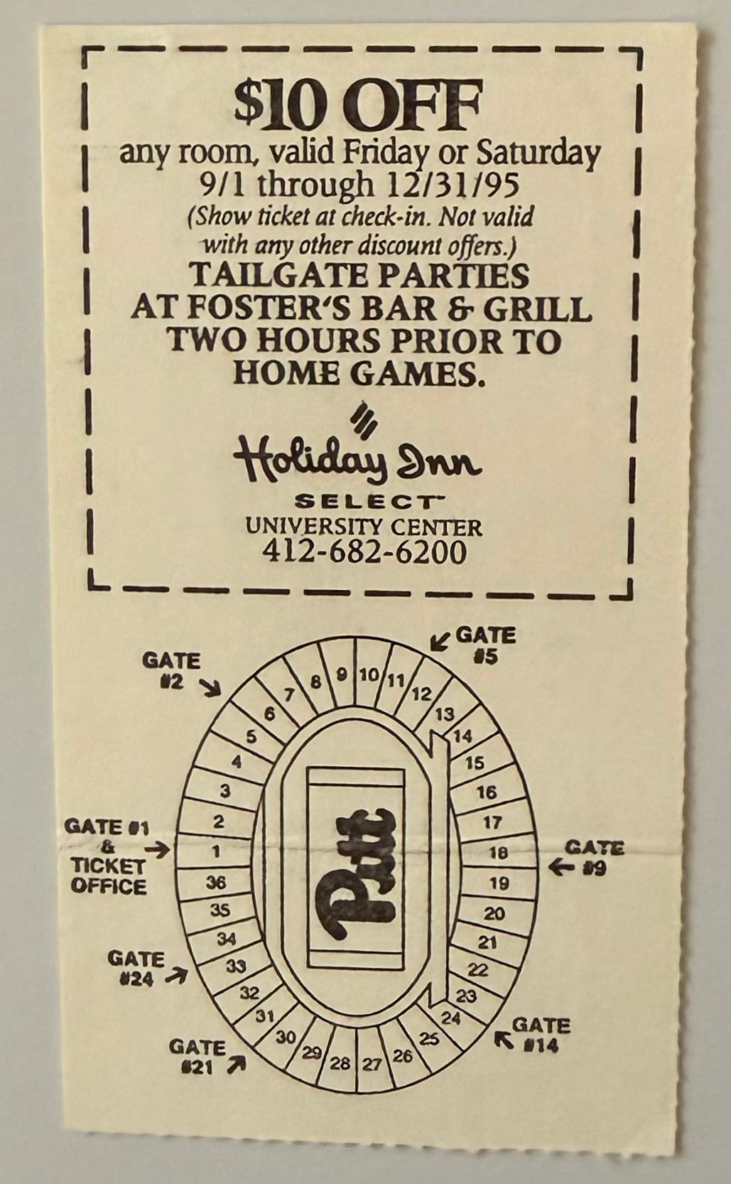 September 23, 1995, Ohio State University at Pitt, Condition