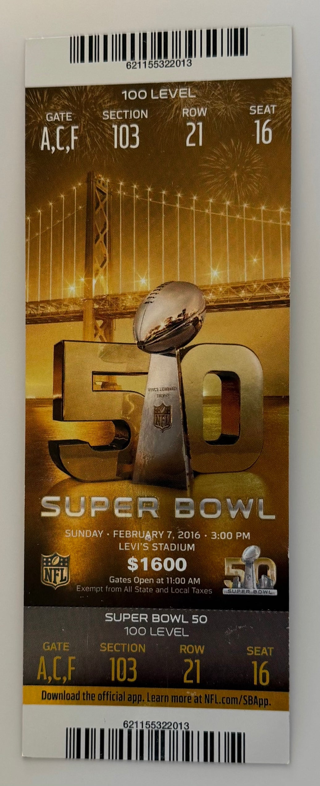 2/7/2016 Super Bowl 50, Payton Manning Last Game, Indianapolis Colts
