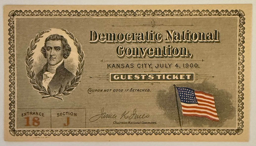 July 4, 1900, Democratic National Convention, William Jennings Bryan Nominee