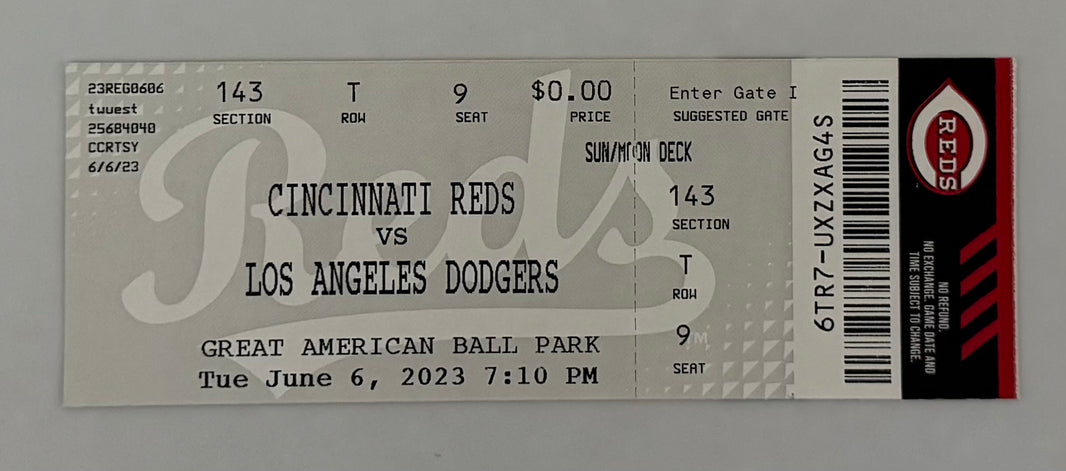 2023 Elly de la Cruz Career Debut Cincinnati Reds versus Los Angeles Dodgers June 6, 2023