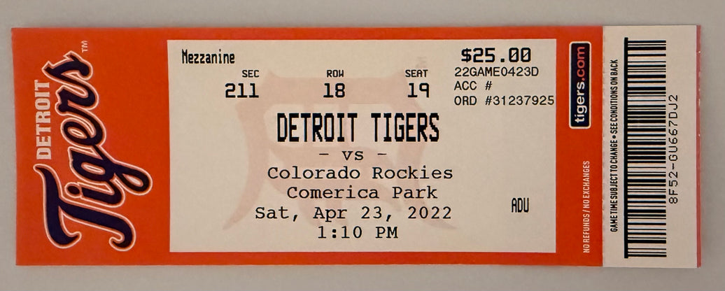 April 23, 2022, Detroit Tigers' Miguel Cabrera Gets Milestone 3000th Hit