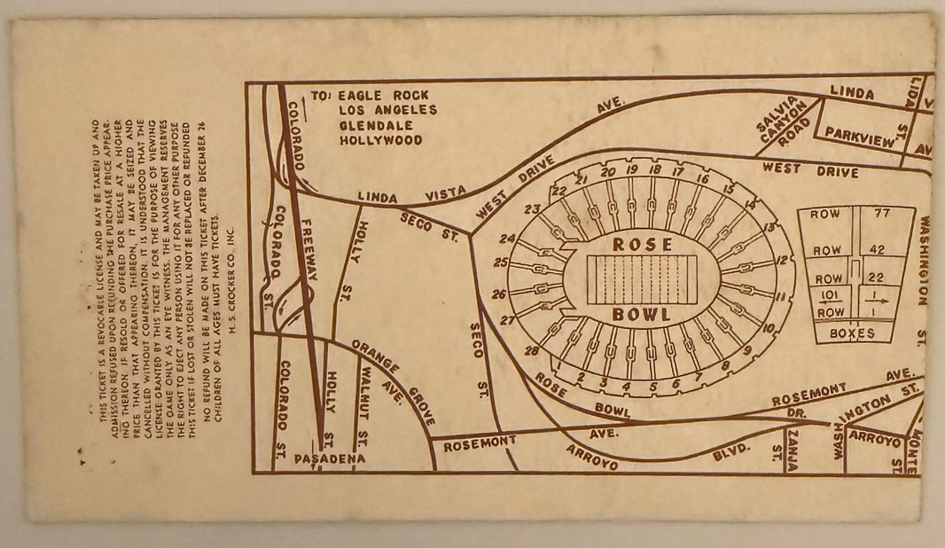 January 1, 1958, Rose Bowl, Ohio State versus Oregon