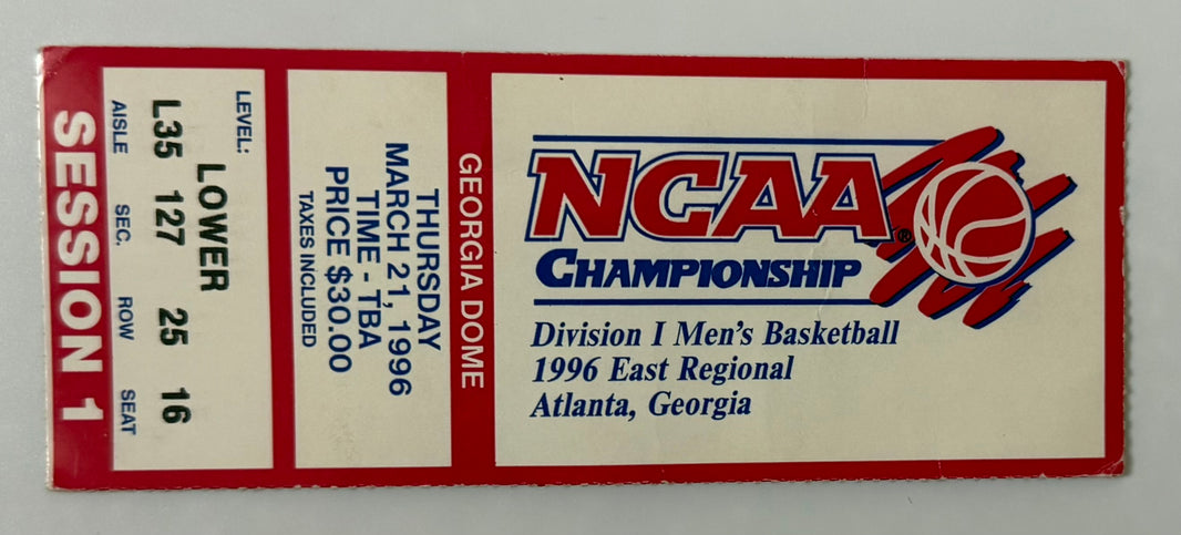 1996 NCAA Championship Tournament, 1996 East Regional, Session 1, March 21, 1996