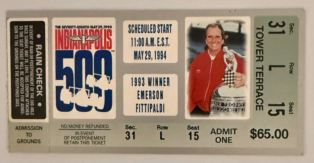 May 29, 1994, 78th Indianapolis 500