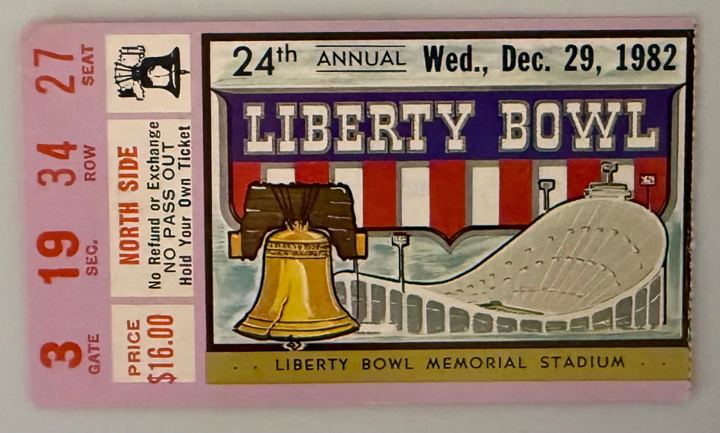 December 29, 1982, 1982 Liberty Bowl, Alabama versus Illinois, Bear Bryant's Last Game