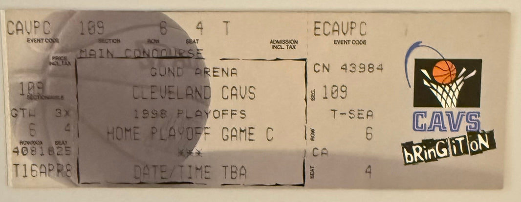 April 27, 1998, NBA Playoffs, Cleveland versus Indiana