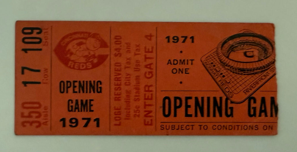 1971 Reds First Opening Day at Riverfront Stadium