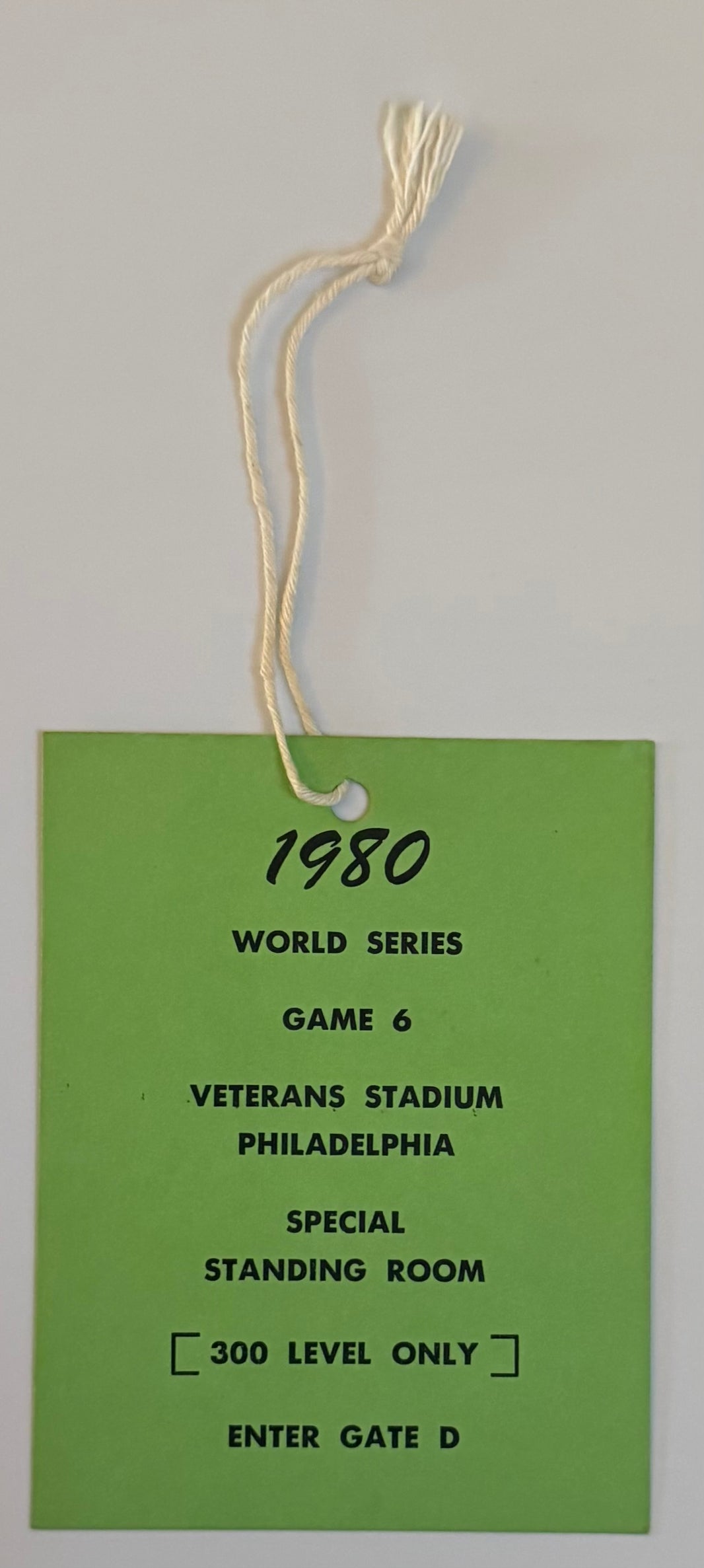 1980 World Series, Game Six, Press Pass